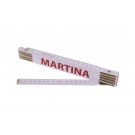 Skládací 2m MARTINA - bílý dřevěný