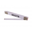 Skládací 2m MISTR - bílý dřevěný